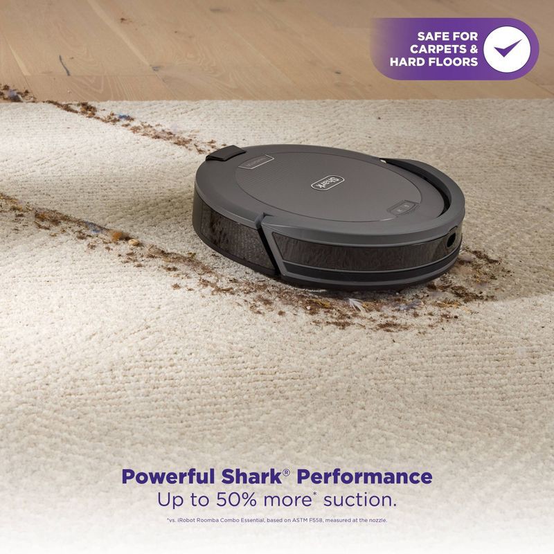 slide 5 of 9, Shark Navigator Robot Vacuum with SmartPath Navigation and Self-Cleaning Brushroll Gray RV2110, 1 ct
