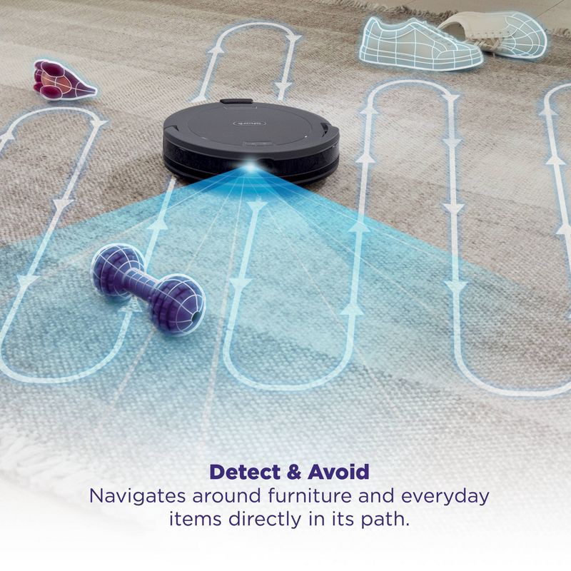 slide 6 of 9, Shark Navigator Robot Vacuum with SmartPath Navigation and Self-Cleaning Brushroll Gray RV2110, 1 ct