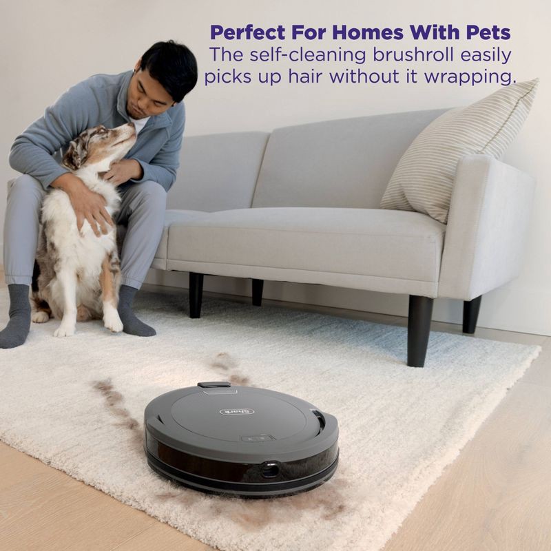slide 9 of 9, Shark Navigator Robot Vacuum with SmartPath Navigation and Self-Cleaning Brushroll Gray RV2110, 1 ct