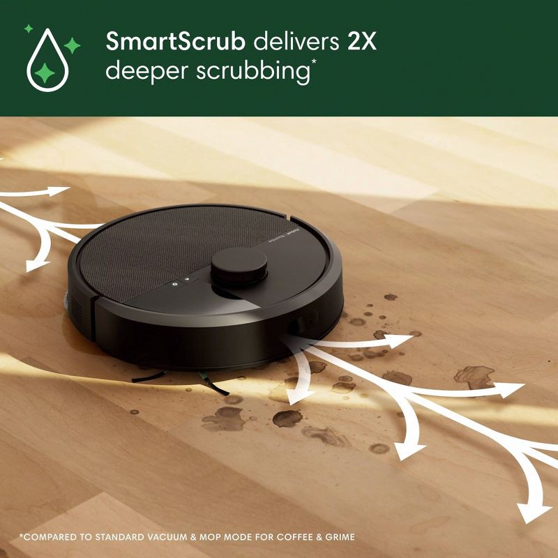 slide 5 of 11, iRobot Roomba Plus 405 (G185) Combo Vacuum & Mop + AutoWash Dock Dual Spinning Pads, Smart & Fast Mapping Black, 1 ct