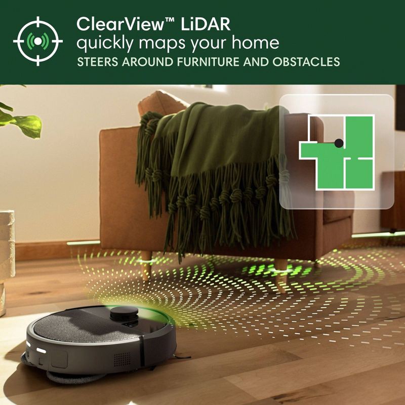 slide 7 of 11, iRobot Roomba Plus 405 (G185) Combo Vacuum & Mop + AutoWash Dock Dual Spinning Pads, Smart & Fast Mapping Black, 1 ct
