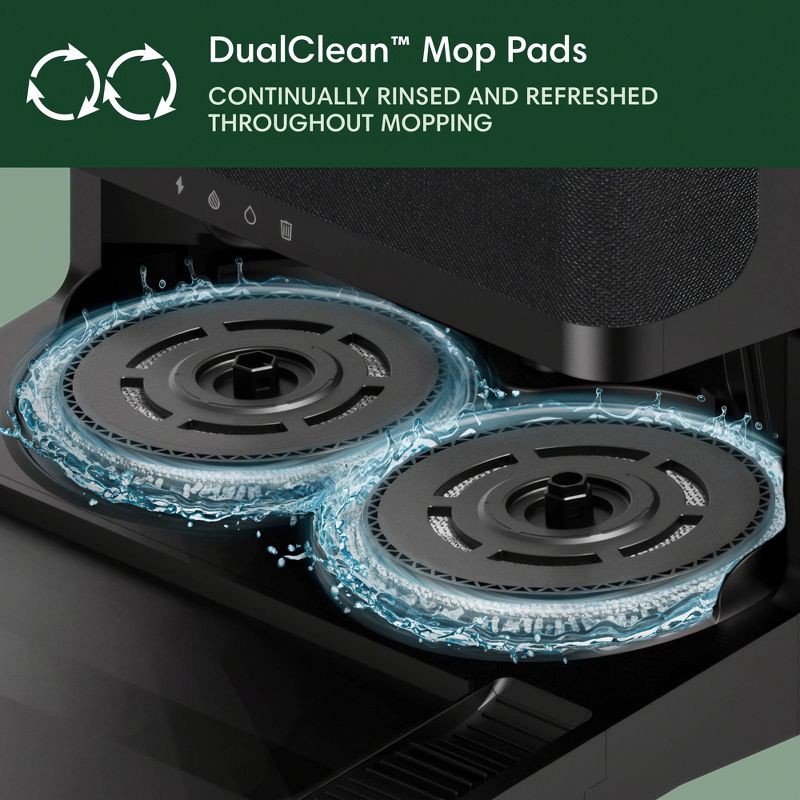 slide 9 of 11, iRobot Roomba Plus 405 (G185) Combo Vacuum & Mop + AutoWash Dock Dual Spinning Pads, Smart & Fast Mapping Black, 1 ct