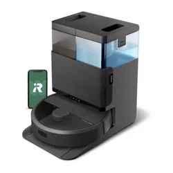 iRobot Roomba Plus 405 (G185) Combo Vacuum & Mop + AutoWash Dock Dual Spinning Pads, Smart & Fast Mapping Black
