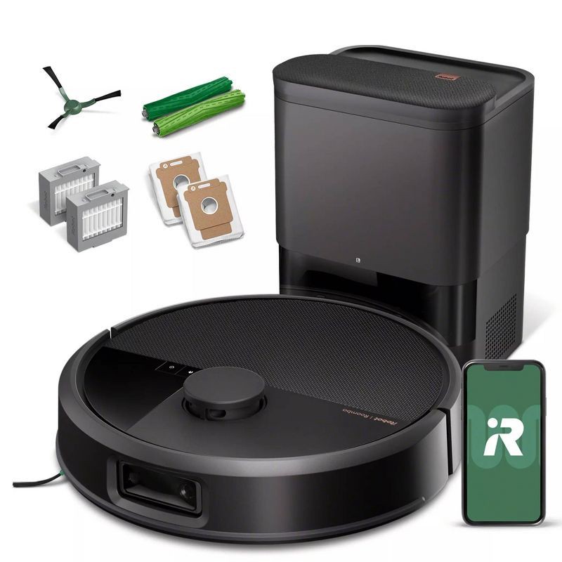 slide 1 of 10, iRobot Roomba Max 705 Cordless Vacuum + AutoEmpty Dock W155020 5.8" Cleaning Path Black, 1 ct