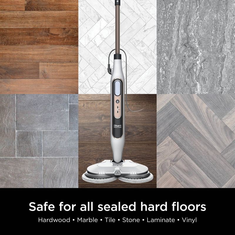 slide 8 of 11, Shark Steam & Scrub with Steam Blaster Technology Scrubbing and Sanitizing Hard Floor Steam Mop White S8201, 1 ct