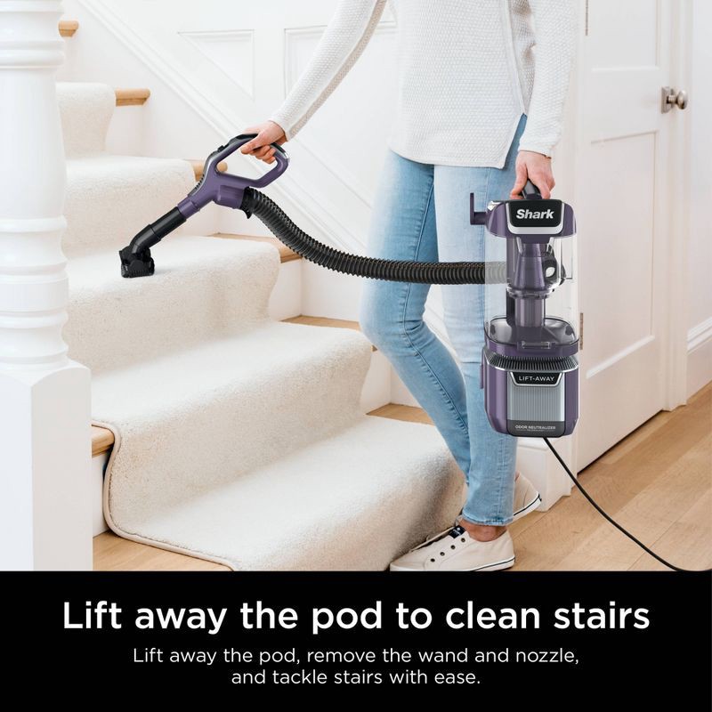 slide 5 of 13, Shark Rotator Pet Lift-Away ADV Upright Vacuum with DuoClean PowerFins HairPro & Odor Neutralizer Purple LA701, 1 ct