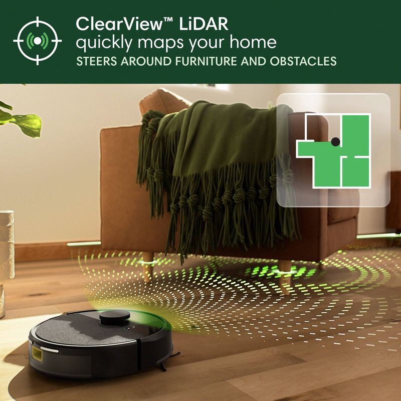 slide 5 of 9, iRobot Roomba 105 Vacuum - Easy-to-Use, Intense Power-Lifting Suction, LiDAR Navigation, Multi-Surface Cleaning, Cleans in Neat Rows, Self-Charging, 1 ct