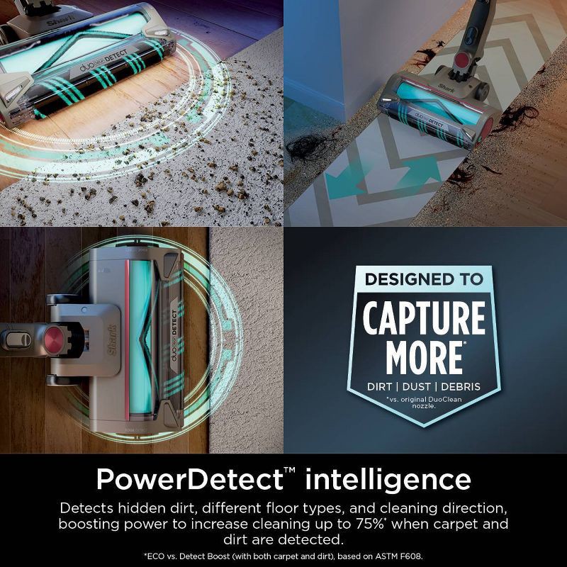 slide 5 of 10, Shark PowerDetect Clean & Empty Cordless Stick Vacuum & Auto-Empty System with HEPA White IP3252, 1 ct