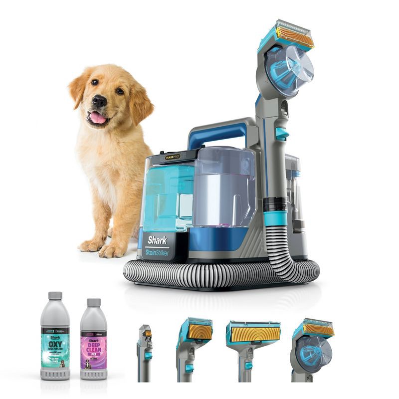 slide 1 of 8, Shark StainStriker HairPro Portable Carpet, Upholstery & Area Rug Cleaner with Pet Mess & Hair Tools Gray PX251TGT, 1 ct