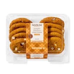 Pumpkin Cinnamon Cream Cheese Cookies - 12.5oz/10ct - Favorite Day™