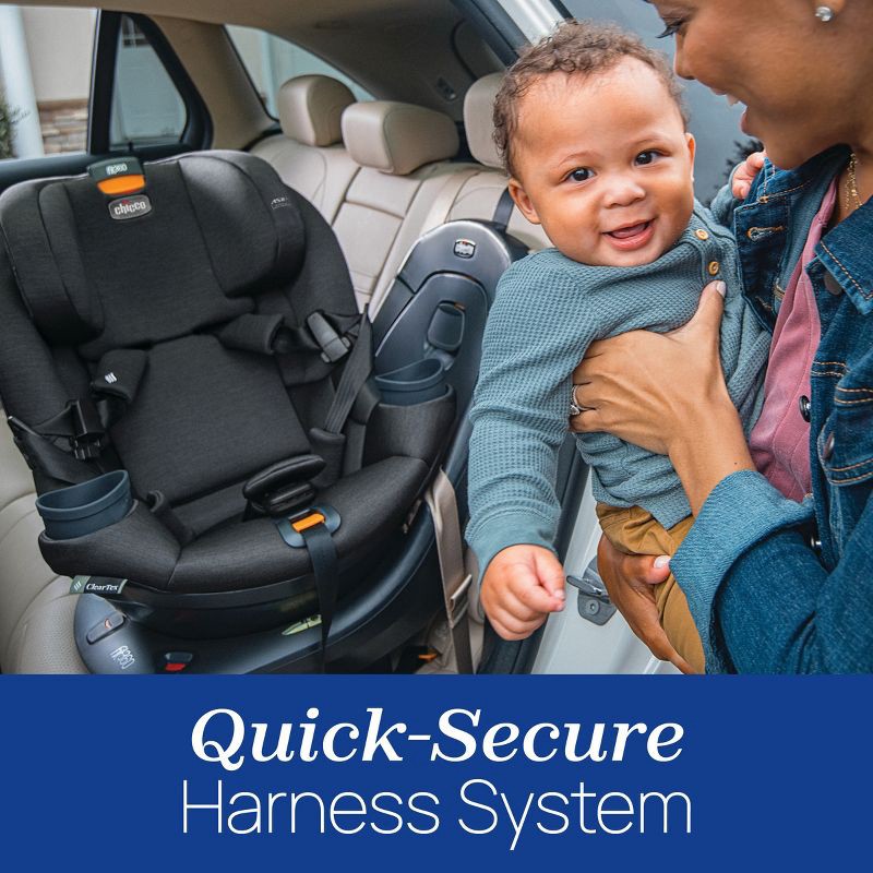 slide 3 of 15, Chicco Fit360 ClearTex Rotating Convertible Car Seat - Obsidian, 1 ct