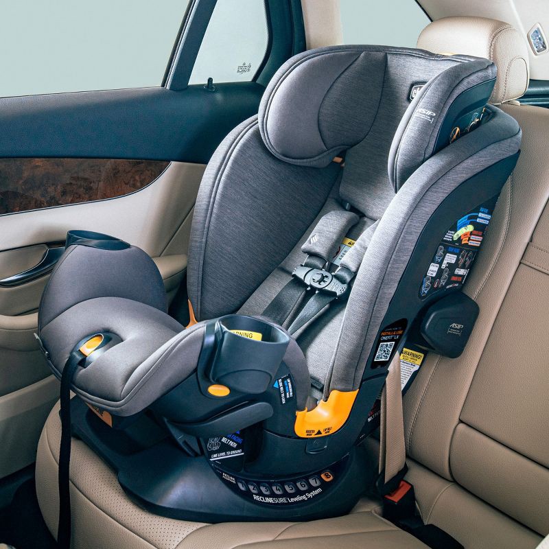 slide 17 of 22, Chicco OneFit LX ClearTex All-in-One Convertible Car Seat - Smoke, 1 ct