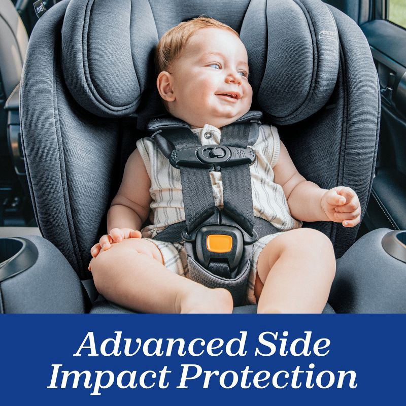 slide 9 of 22, Chicco OneFit LX ClearTex All-in-One Convertible Car Seat - Smoke, 1 ct