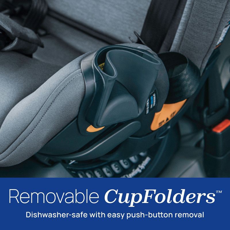 slide 11 of 22, Chicco OneFit LX ClearTex All-in-One Convertible Car Seat - Smoke, 1 ct