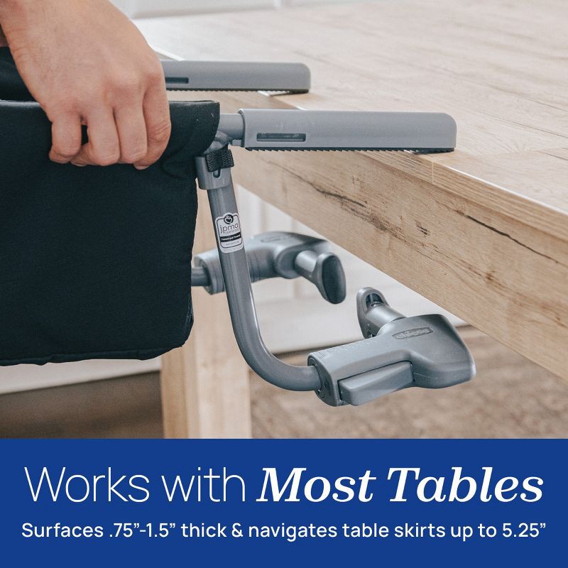 slide 4 of 9, Chicco FastLock Go Hook-On Chair - Black, 1 ct