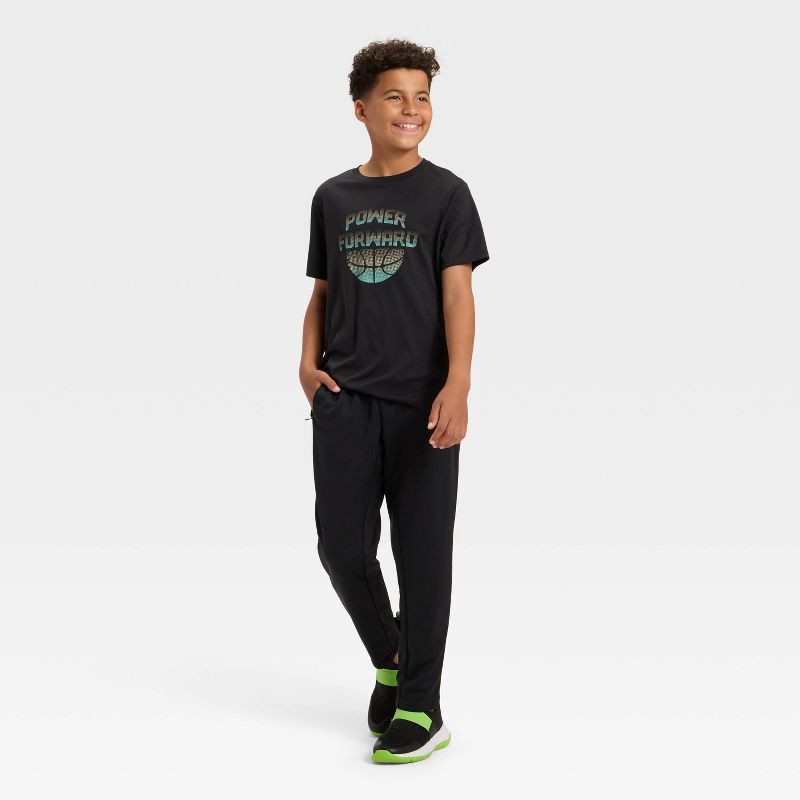 slide 3 of 3, Boys' Performance Jogger Pants - All In Motion™ Black M, 1 ct