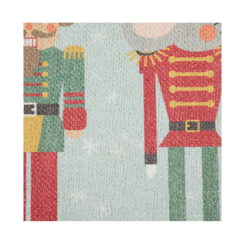 slide 3 of 7, 20"x34" Holiday Nutcrackers and Ballerina Scatter Rug Pink, 1 ct