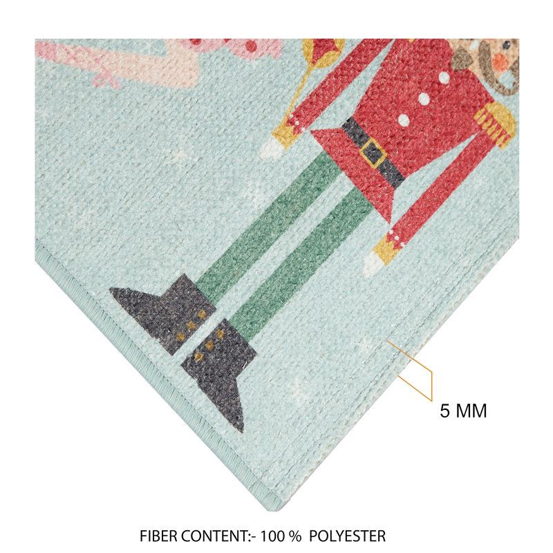 slide 4 of 7, 20"x34" Holiday Nutcrackers and Ballerina Scatter Rug Pink, 1 ct