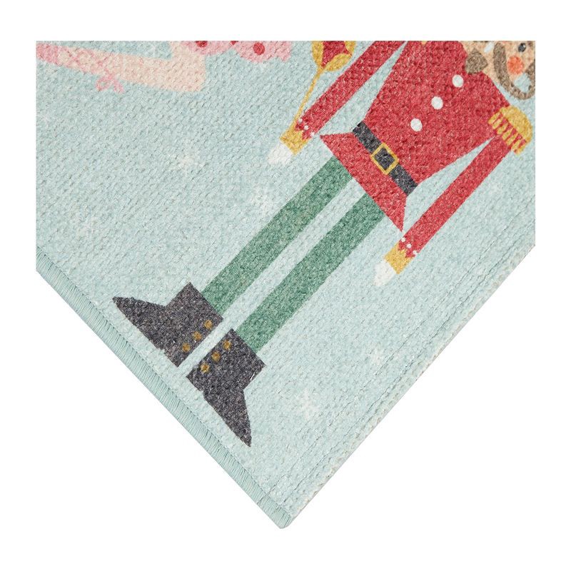 slide 6 of 7, 20"x34" Holiday Nutcrackers and Ballerina Scatter Rug Pink, 1 ct