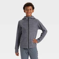 Boys' Siro Ponte Full Zip Hoodie Sweatshirt - All In Motion™ Gray L