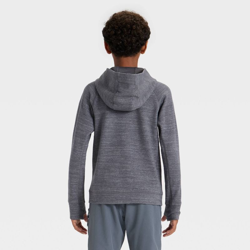 slide 2 of 3, Boys' Siro Ponte Full Zip Hoodie Sweatshirt - All In Motion™ Gray XL, 1 ct