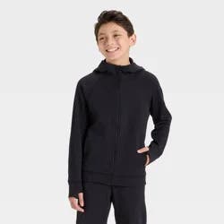 Boys' Siro Ponte Full Zip Hoodie Sweatshirt - All In Motion™ Black XL