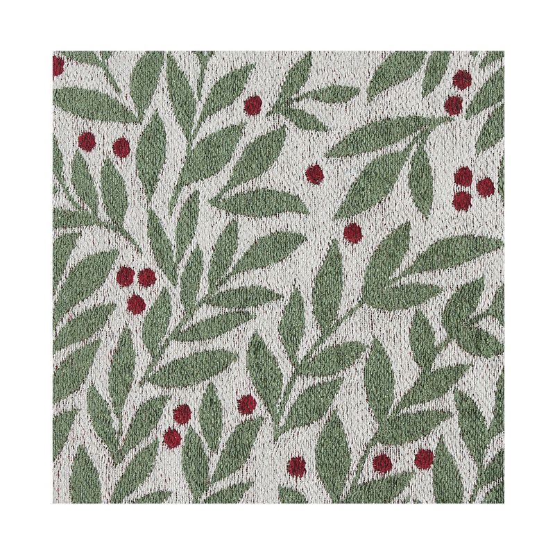 slide 3 of 7, 20"x34" Winter Botanical Berries Memory Foam Rug Green, 1 ct