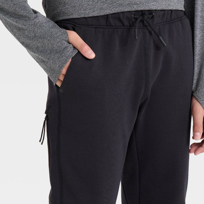 slide 3 of 3, Boys' Siro Ponte Jogger Sweatpants - All In Motion™ Black M, 1 ct