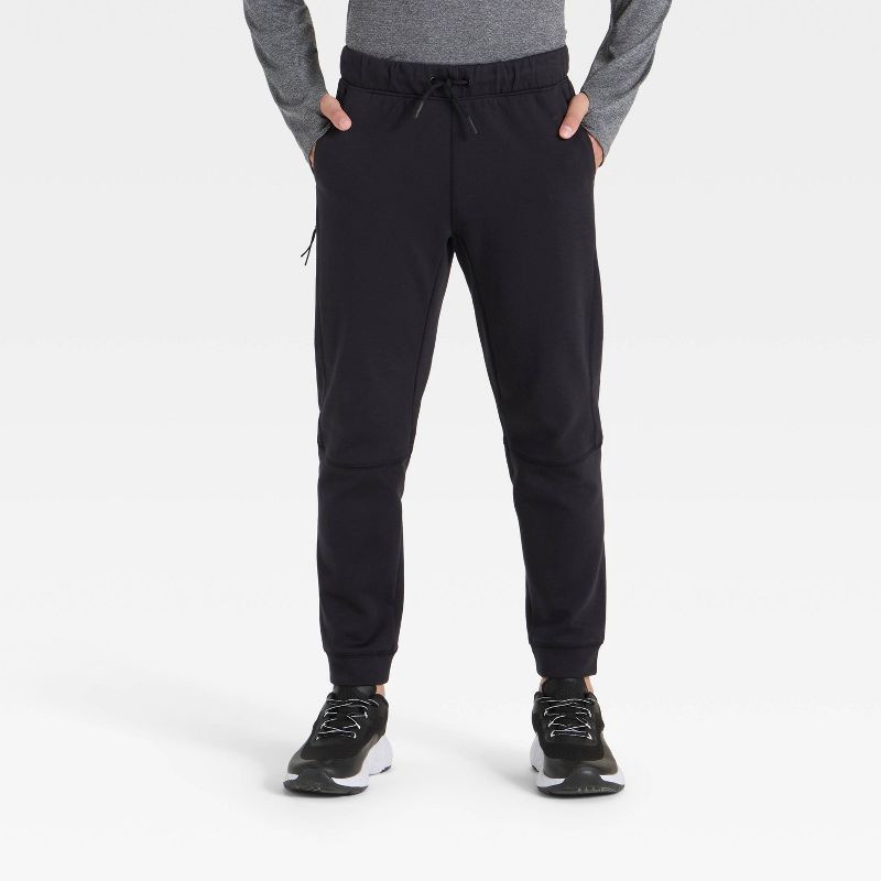slide 1 of 3, Boys' Siro Ponte Jogger Sweatpants - All In Motion™ Black L, 1 ct