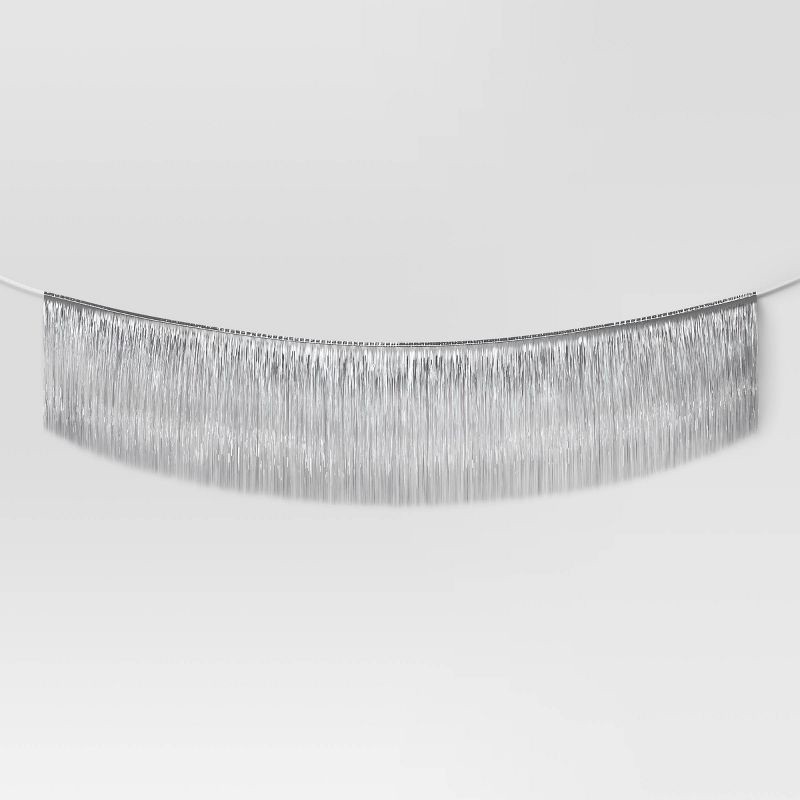slide 1 of 3, 6' Christmas Iridescent Tinsel Fringe Garland - Wondershop™, 1 ct
