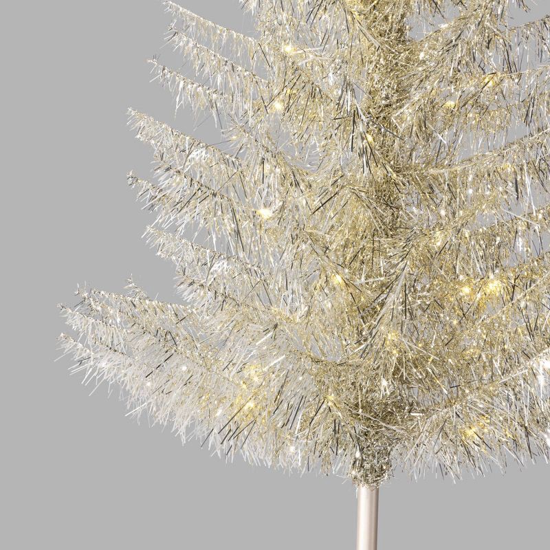 slide 4 of 5, Christmas Champagne Tinsel Tree - Wondershop™, 1 ct