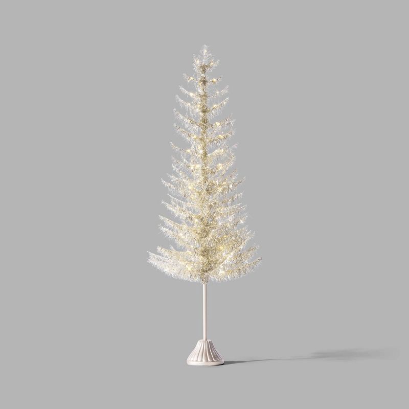 slide 1 of 5, Christmas Champagne Tinsel Tree - Wondershop™, 1 ct