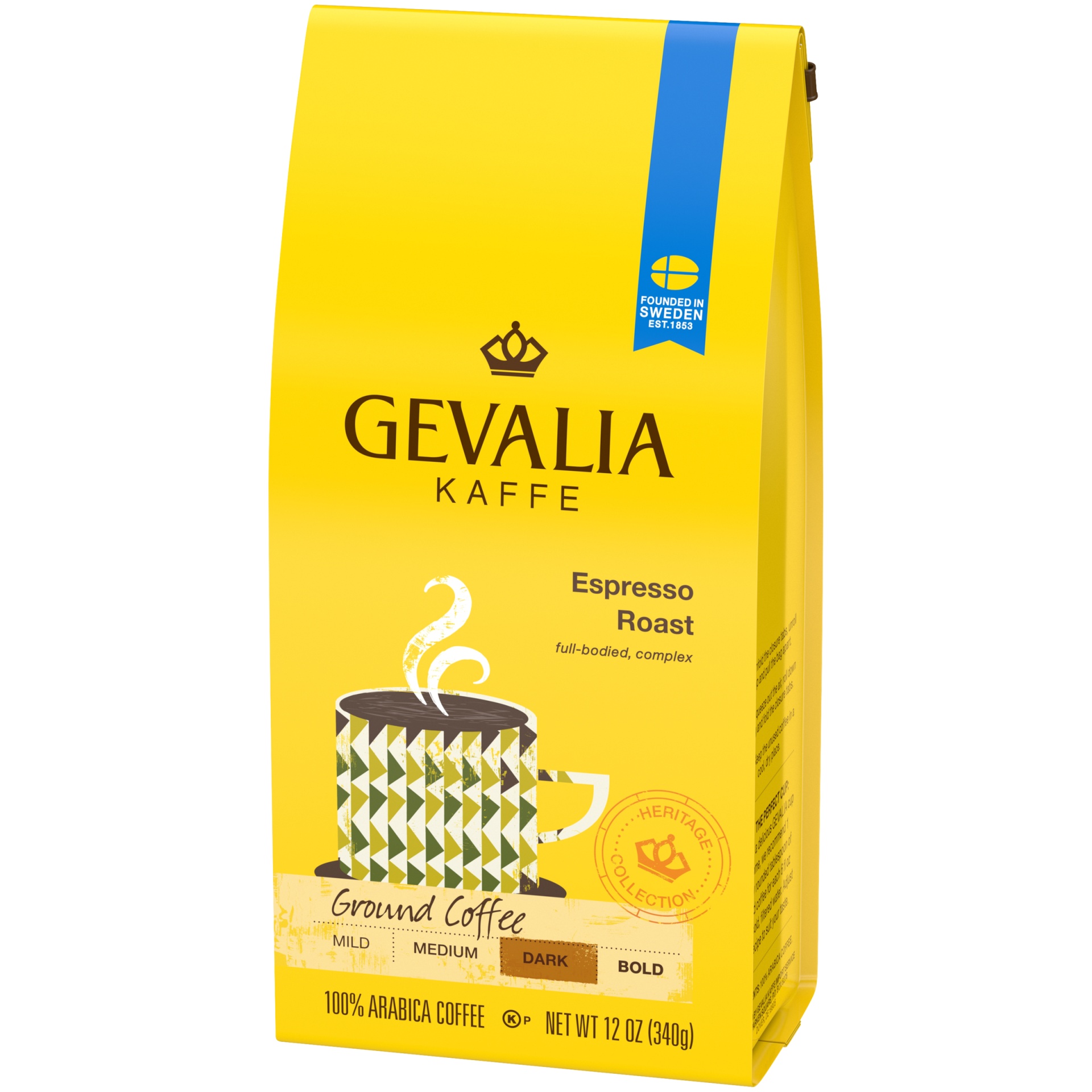 Gevalia Espresso Roast Dark Roast Ground Coffee 12 oz Shipt