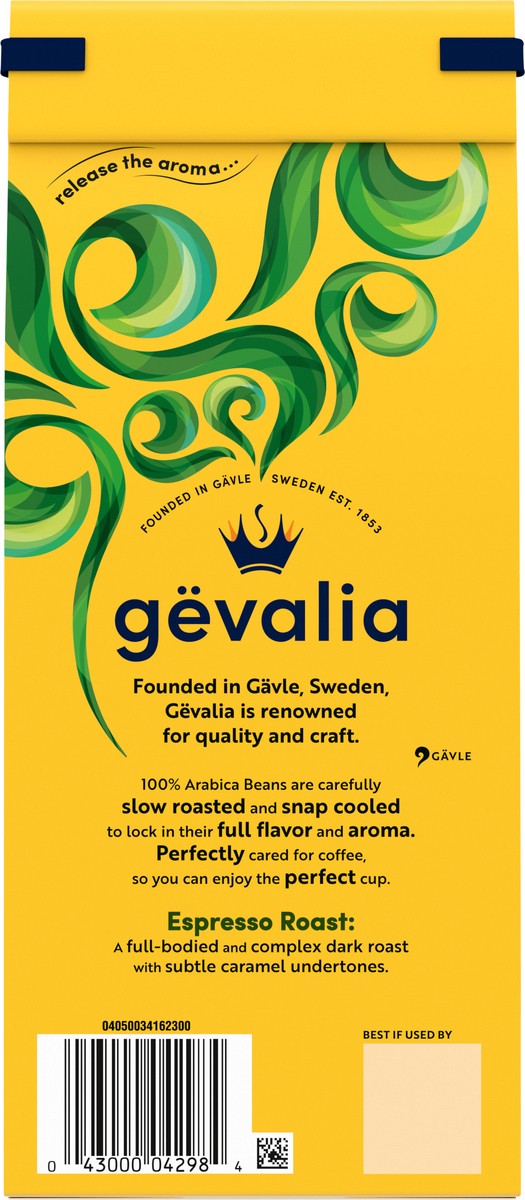 slide 4 of 9, Gevalia Espresso Roast Dark Roast Ground Coffee, 12 oz. Bag, 12 oz