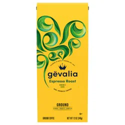 Gevalia Espresso Roast Dark Roast Ground Coffee, 12 oz. Bag