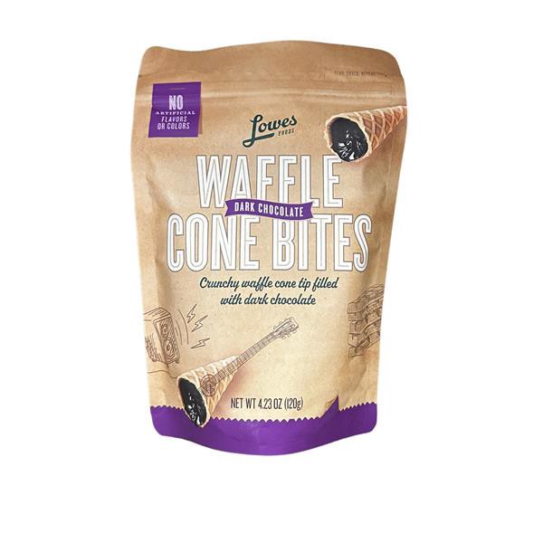 slide 1 of 1, Lowes Foods Dark Chocolate Cones, 4.23 oz