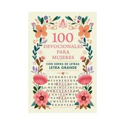 Penguin Publishing 100 Devocionales Para Mujeres. Con Sopa de Letras (Letra Grande) / One Hundred D Evotionals for Woman with Word Search - by Origen (Paperback)