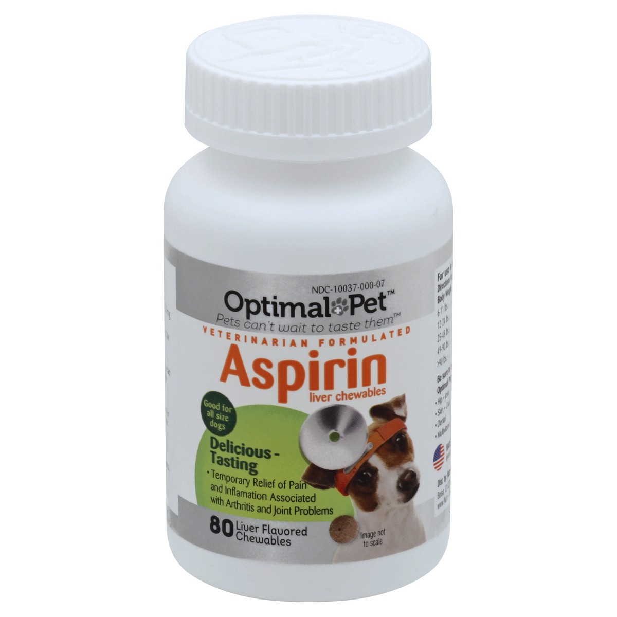 slide 3 of 3, Optimal Pet Aspirin 80 ea, 80 ct