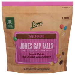 Lowes Foods Jones Gap Falls Sweet Blend Individual Trail Mix Bags 10 Pack