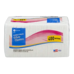 SE Grocers Napkins Family Pack White - 400 CT