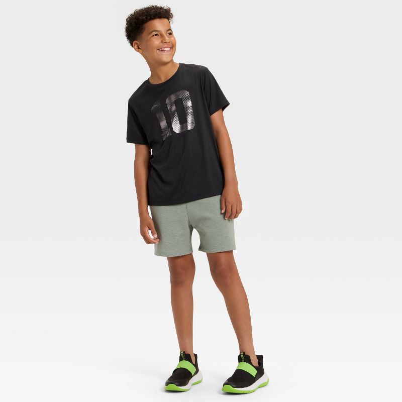 slide 3 of 3, Boys' Mesh Spacer Shorts - All In Motion™ Sage Green M, 1 ct