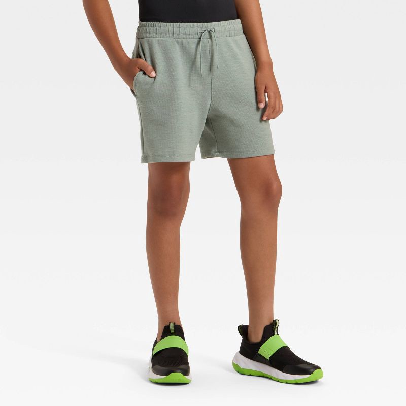 slide 1 of 3, Boys' Mesh Spacer Shorts - All In Motion™ Sage Green M, 1 ct