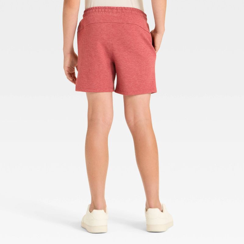 slide 2 of 3, Boys' Mesh Spacer Shorts - All In Motion™ Dark Red S, 1 ct