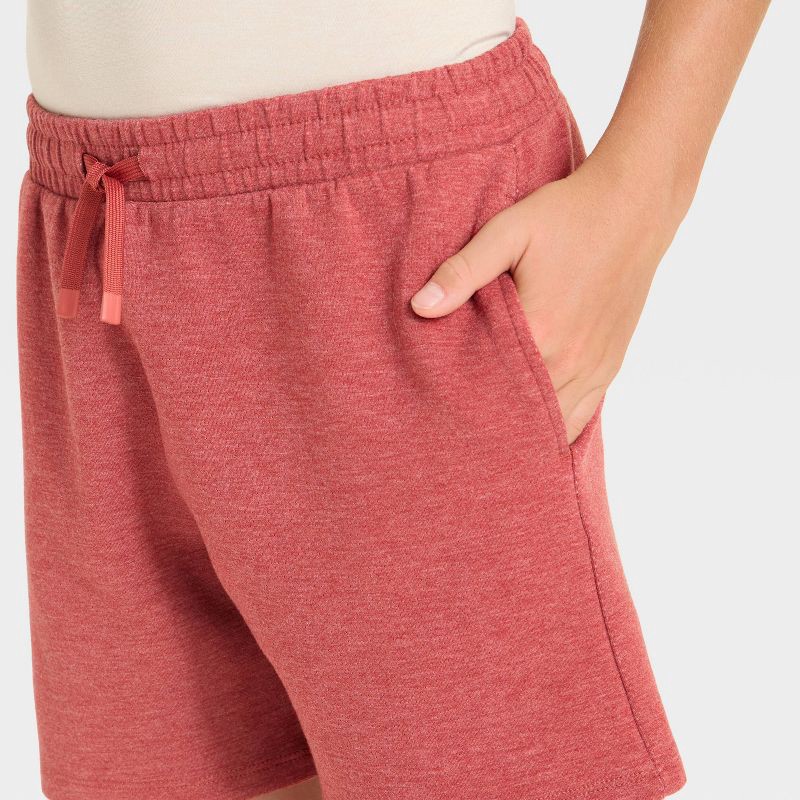 slide 3 of 3, Boys' Mesh Spacer Shorts - All In Motion™ Dark Red S, 1 ct