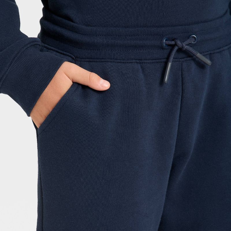 slide 3 of 3, Boys' Active Comfort Jogger Pants - All In Motion™ Navy Blue M, 1 ct