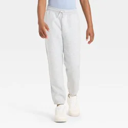 Boys' Active Comfort Fleece Jogger Sweatpants - All In Motion™ Heather Gray S