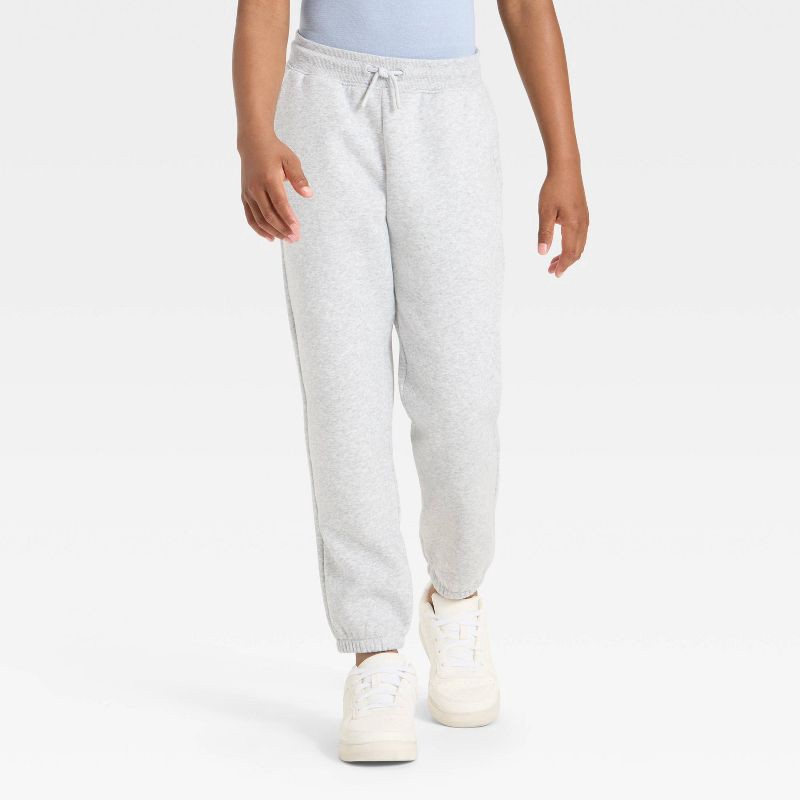 slide 1 of 3, Boys' Active Comfort Jogger Pants - All In Motion™ Heather Gray XL, 1 ct