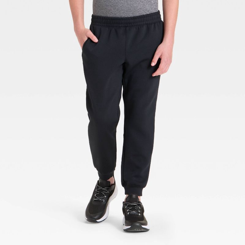 slide 1 of 3, Boys' Spacer Jogger Pants - All In Motion™ Black XS, 1 ct
