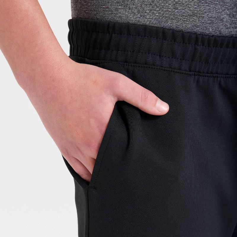 slide 3 of 3, Boys' Spacer Jogger Pants - All In Motion™ Black M, 1 ct