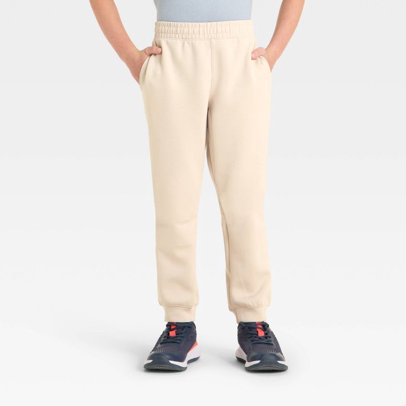 slide 1 of 3, Boys' Spacer Jogger Pants - All In Motion™ Beige XL, 1 ct